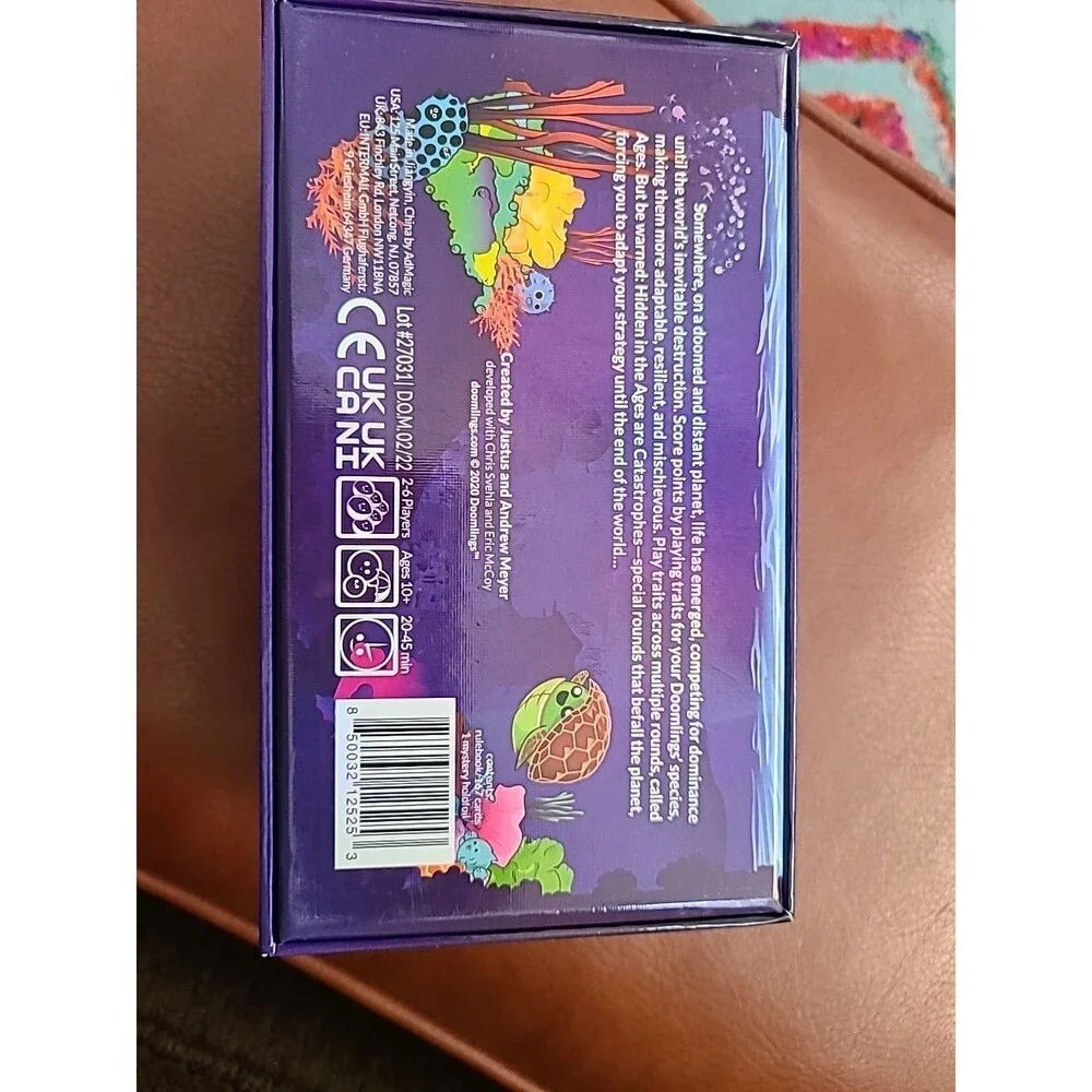 Breaking Games Doomlings Card Game Open Box Used As A Prop. No Holofoil Card